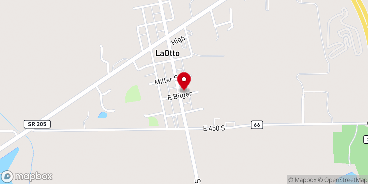 Map showing location of Emmanuel Lutheran Church