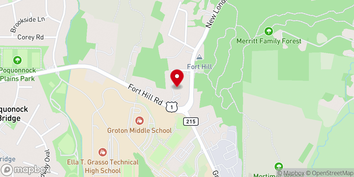 Map showing location of Saint Andrew Presbyterian Church