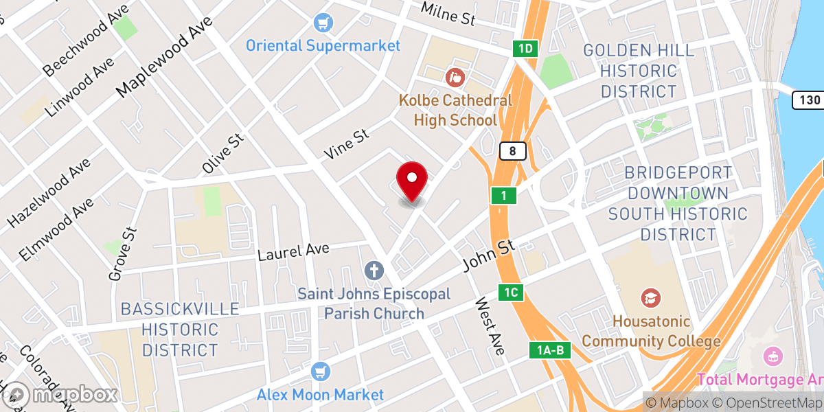 Map showing location of Jesus Saves Ministries