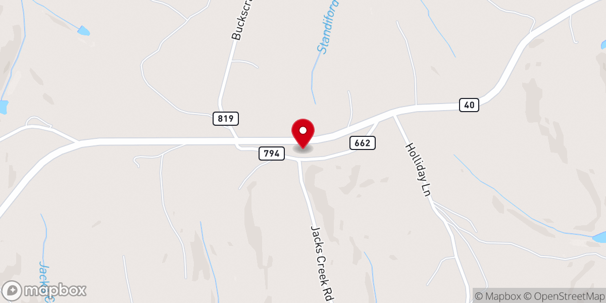 Map showing location of Ephesus Church