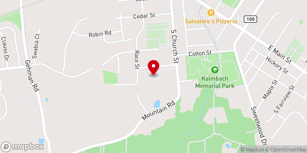 Map showing location of Macungie Village Apartments