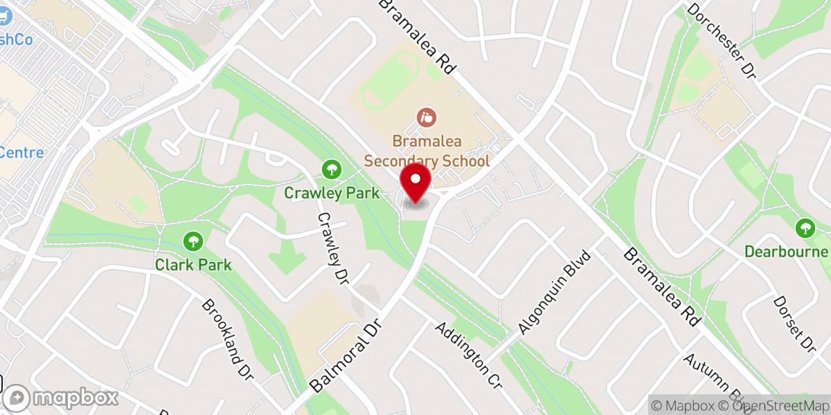 Map showing location of Emmanuel United Church