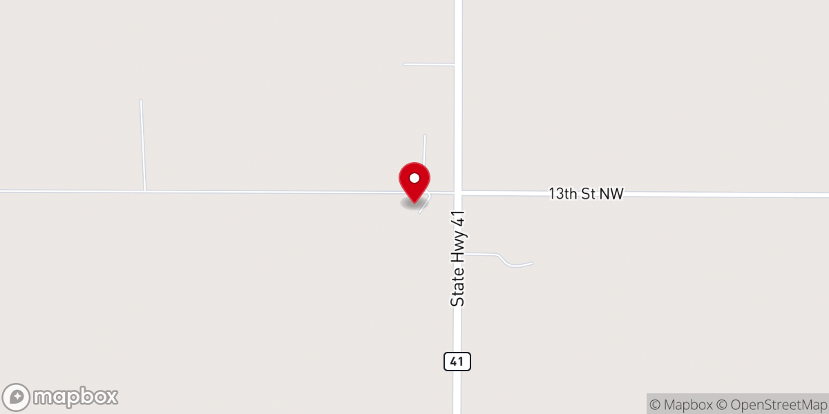 Map showing location of St Olaf's Lutheran Church