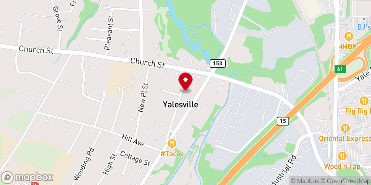 Map showing location of Faith Bible Church