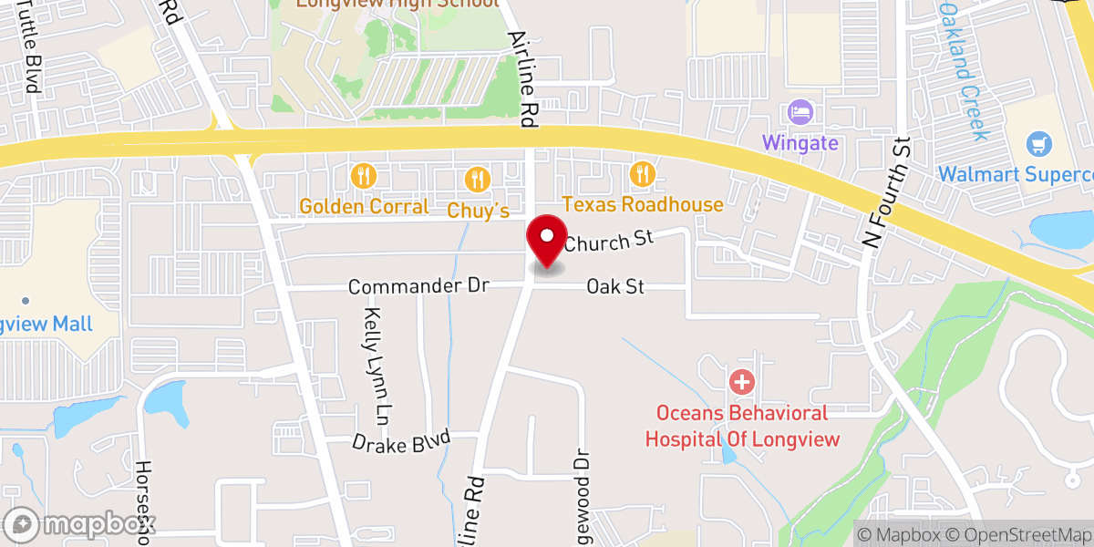 Map showing location of Lewis Chapel Church
