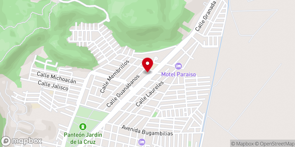 Map showing location of Iglesia cristiana