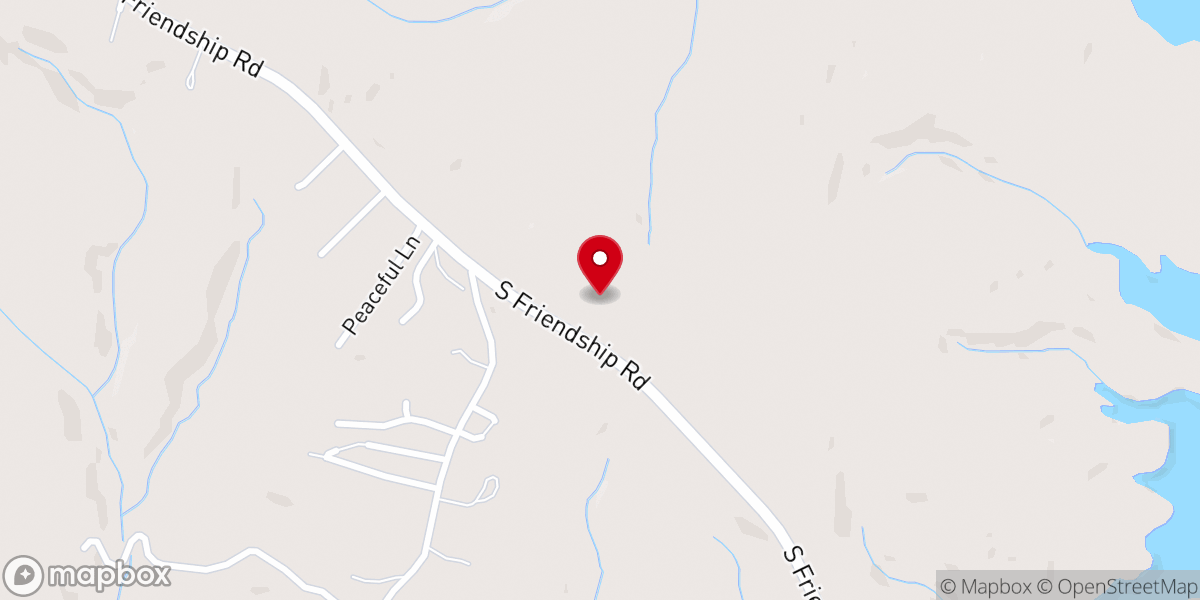 Map showing location of Old Hepsibah Baptist Church