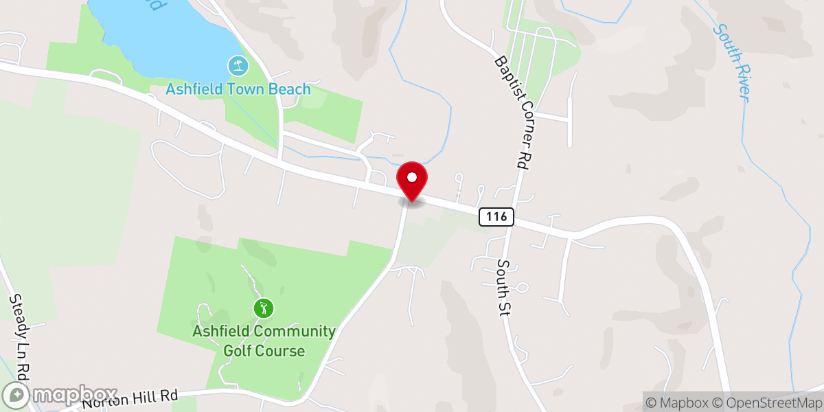 Map showing location of Elmer's Community Center