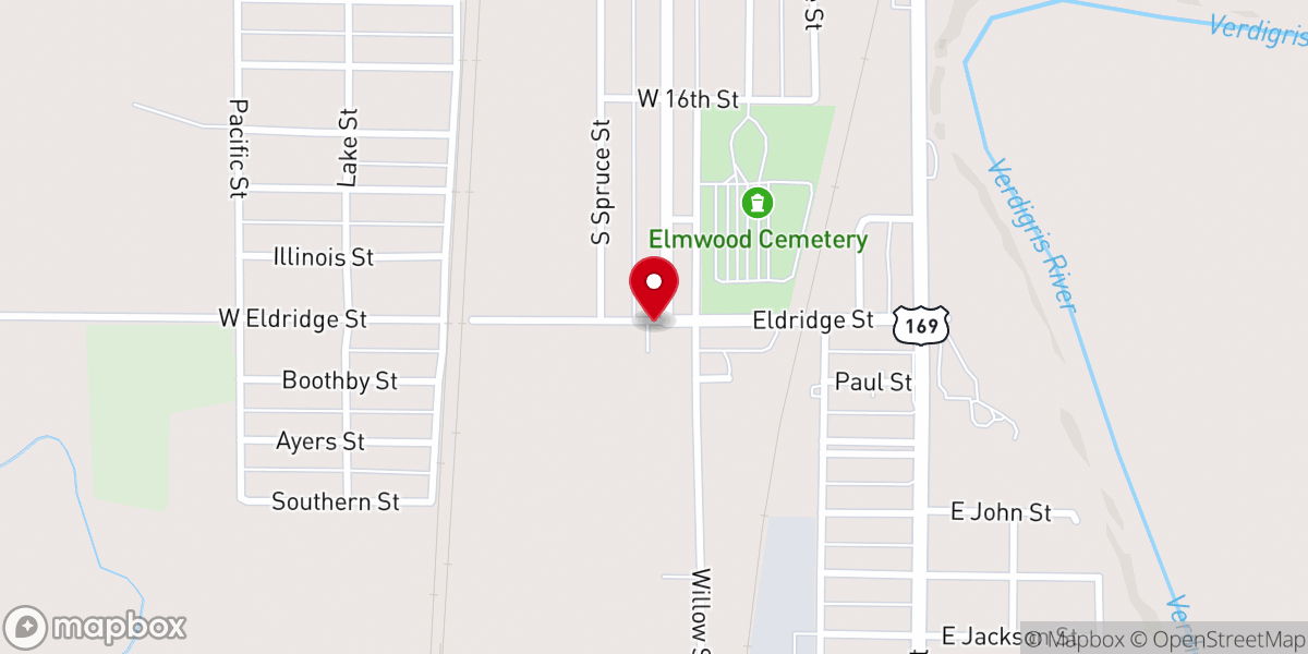 Map showing location of Living Faith Tabernacle