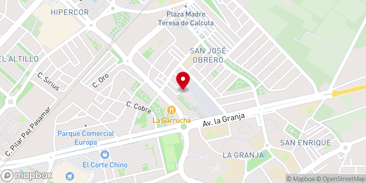 Map showing location of Capilla San José Obrero