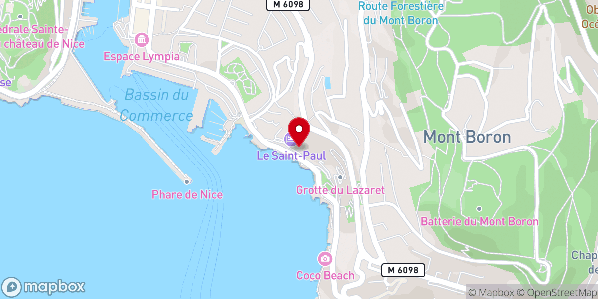 Map showing location of Maison diocésaine de Nice