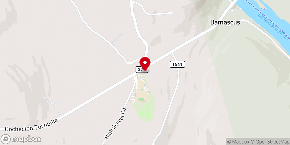 Map showing location of United Methodist Church