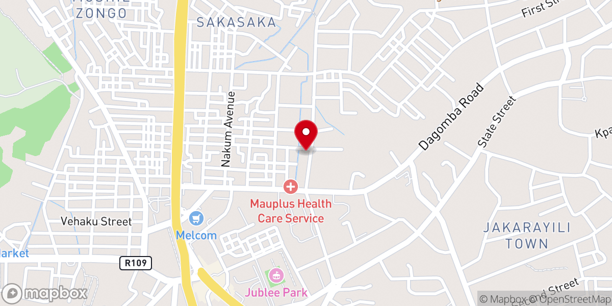 Map showing location of Global Evangelical Church, Triumphant Chapel, Tamale
