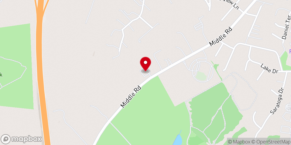 Map showing location of New Life Christian Church