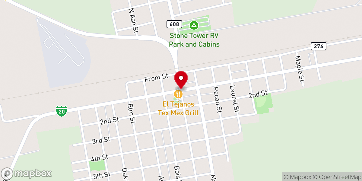 Map showing location of Roscoe