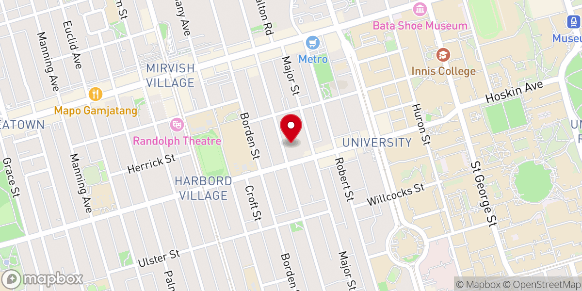 Map showing location of First Narayever Congregation