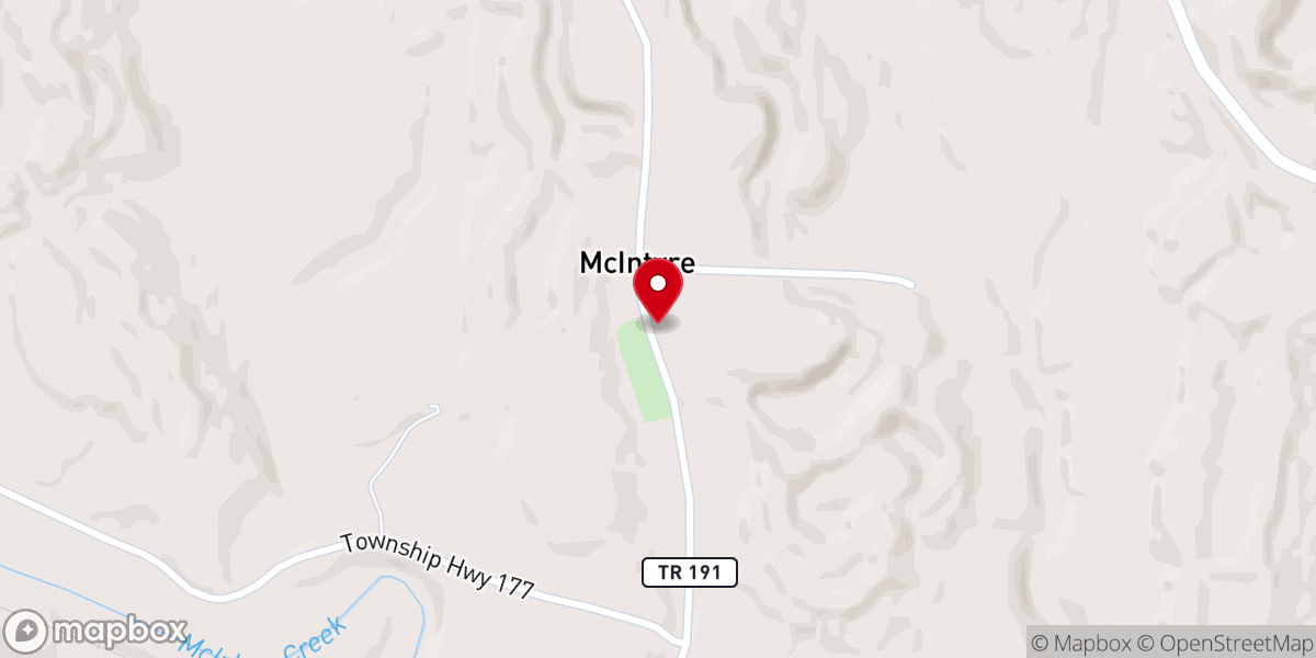 Map showing location of Shaffer Chapel AME Church