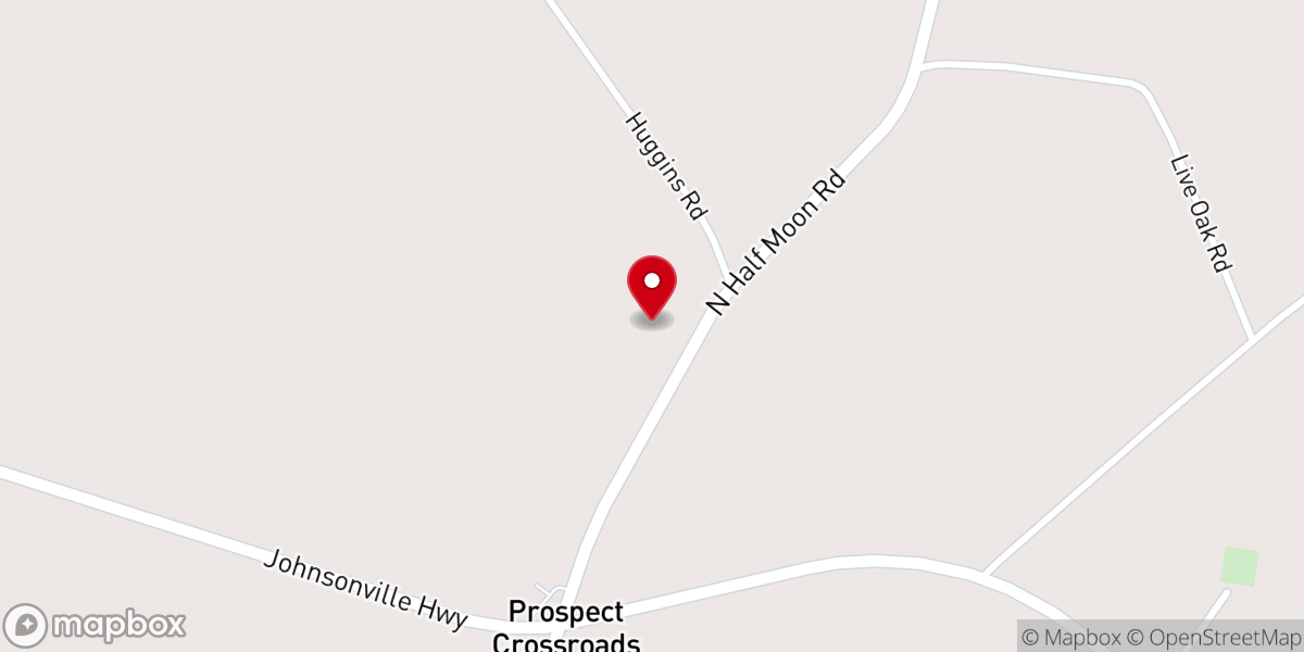 Map showing location of Prospect Pentecostal Holiness Church