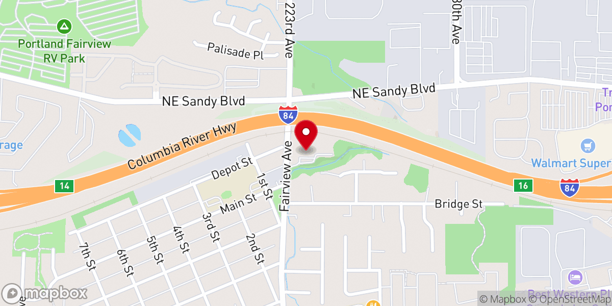 Map showing location of Smith Memorial Presbyterian Church