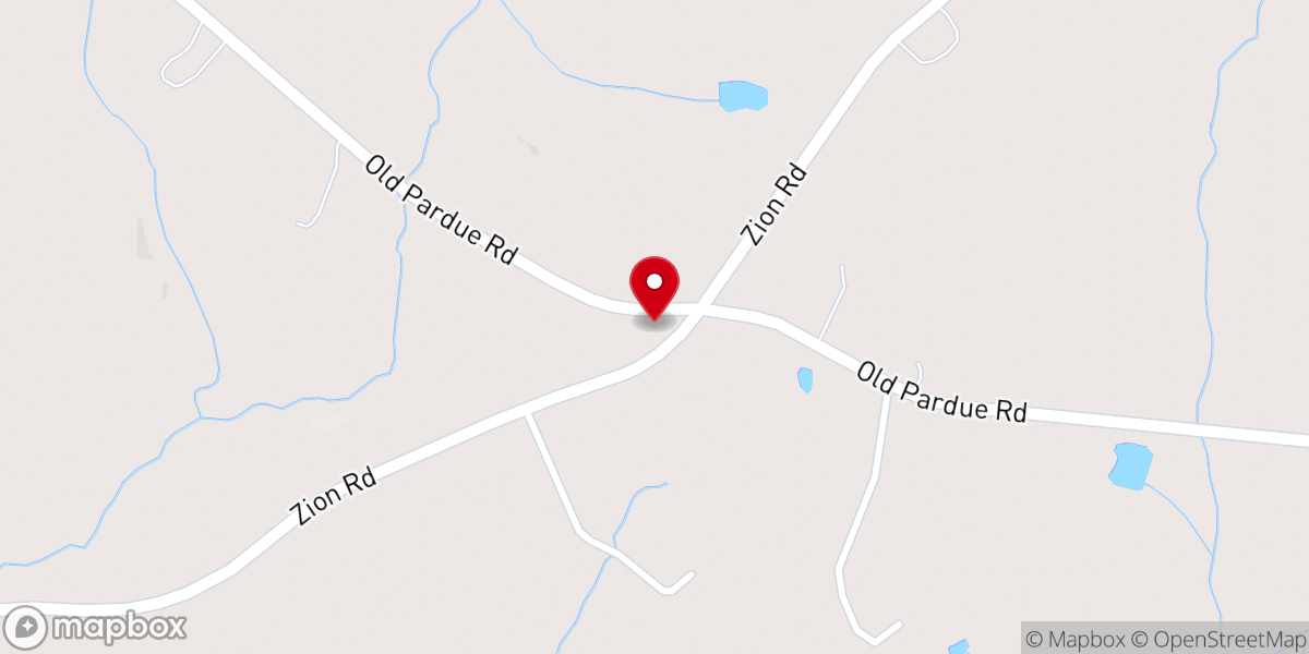 Map showing location of Zion Methodist Church of Lancaster