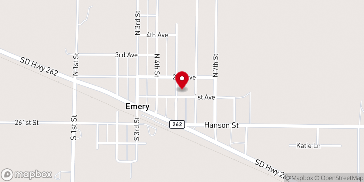 Map showing location of First Baptist Church