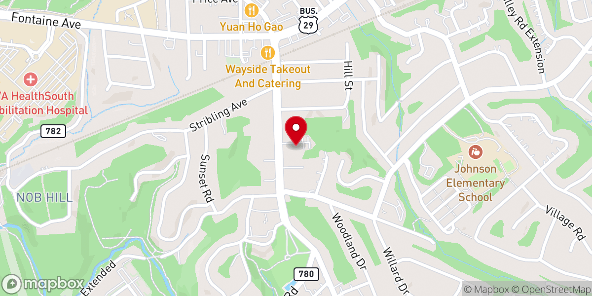 Map showing location of Immanuel Lutheran Church