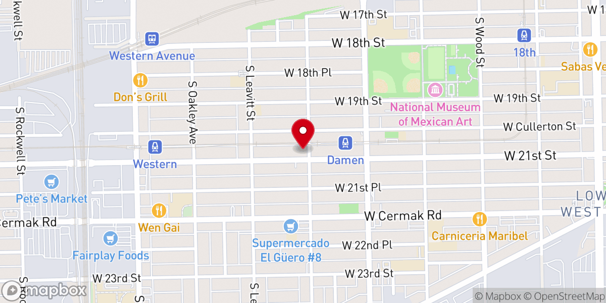 Map showing location of St. Matthew Lutheran Church