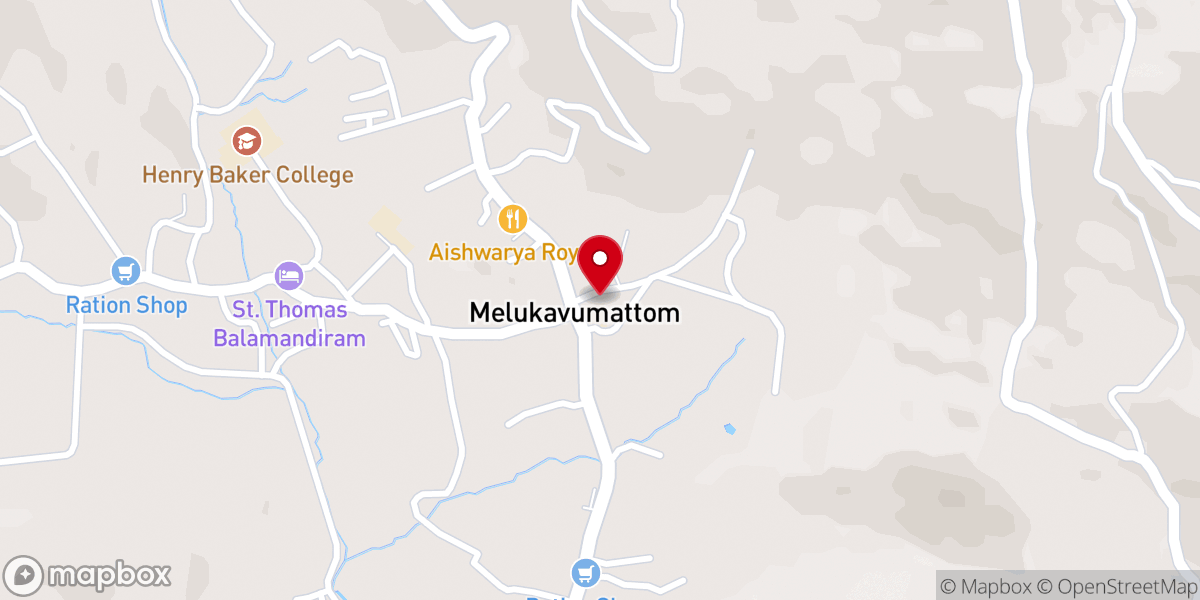 Map showing location of St. Thomas Syro-Malabar Church, Melukavumattam