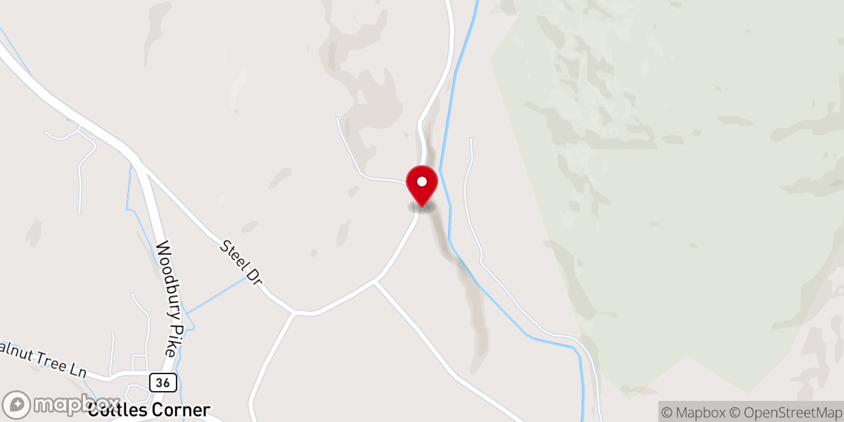 Map showing location of Bedford Forge Church