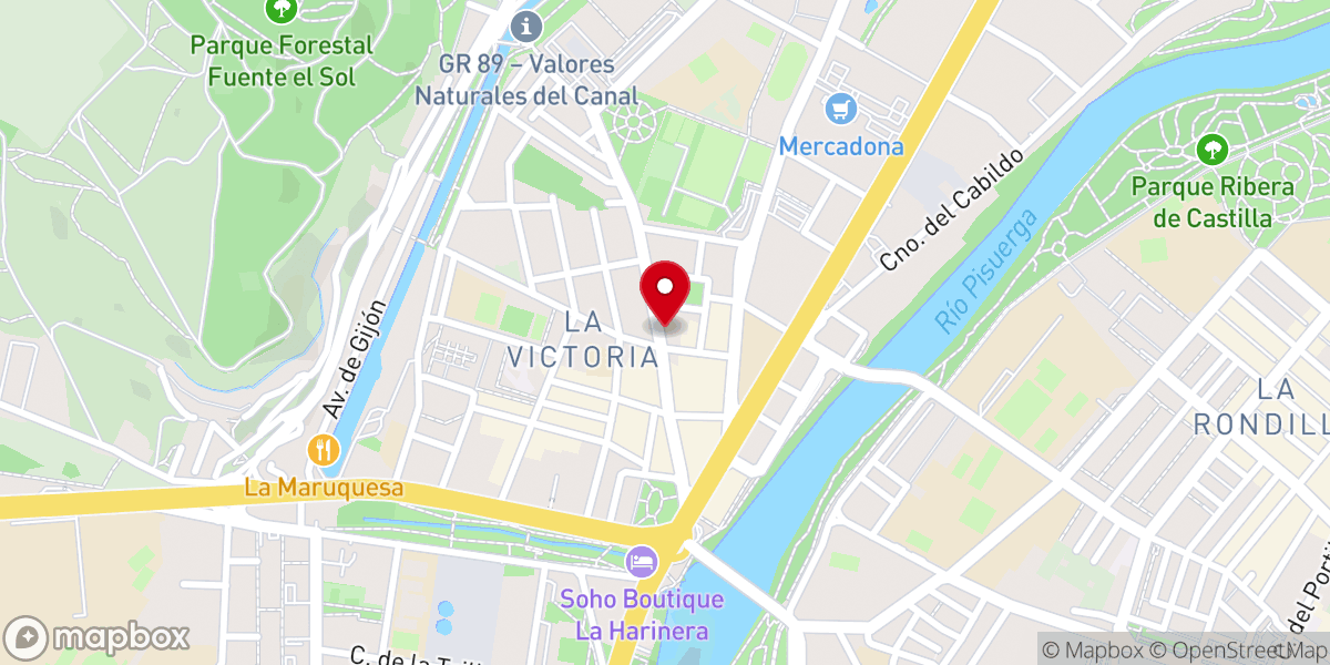 Map showing location of Iglesia parroquial de Nuestra Señora de la Victoria