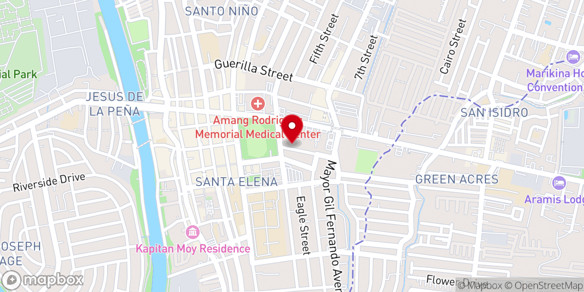 Map showing location of The Bridge Christian Community Church