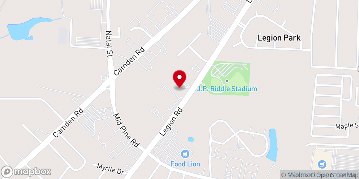 Map showing location of Faith Wesleyan Church