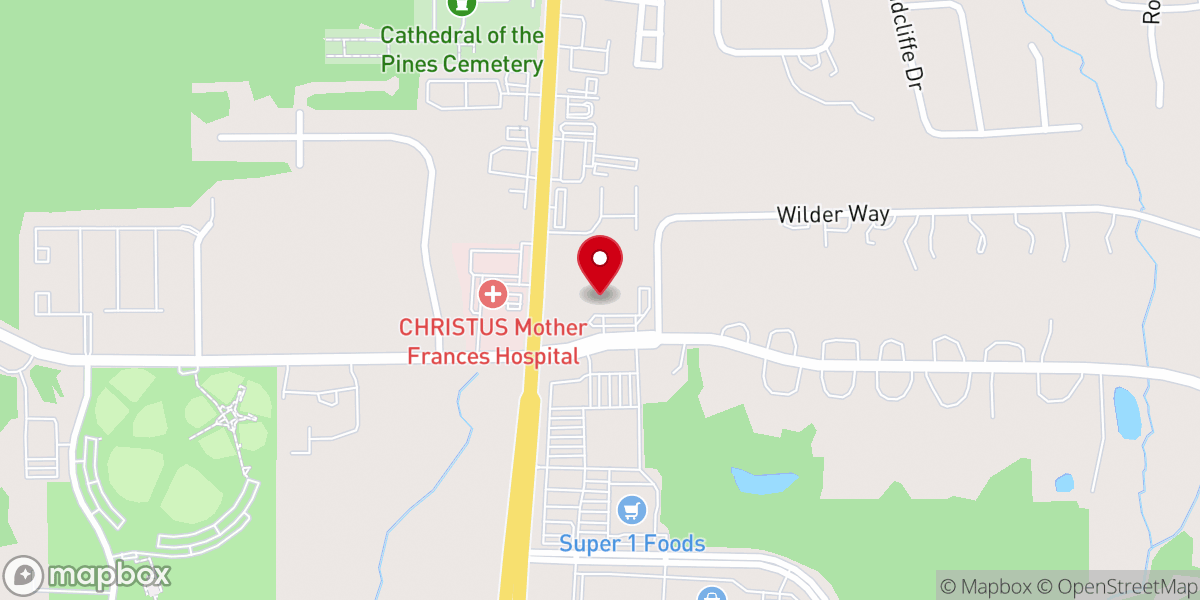 Map showing location of Broadway Church of Christ