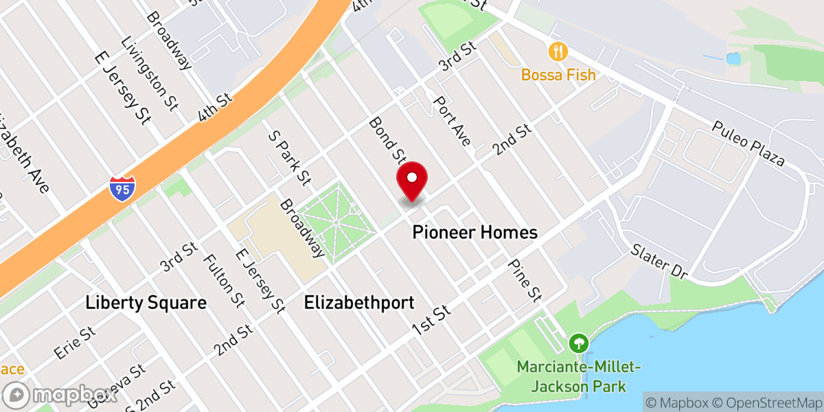 Map showing location of Templo Evangélico Jesucristo Salva
