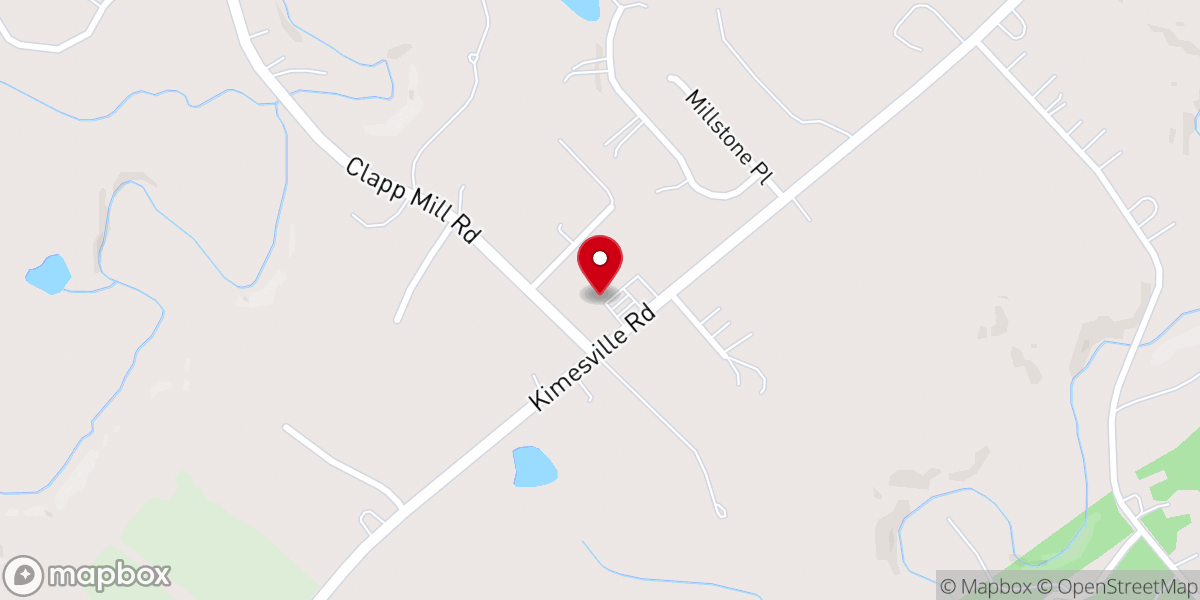 Map showing location of Kimesville Road Baptist Church