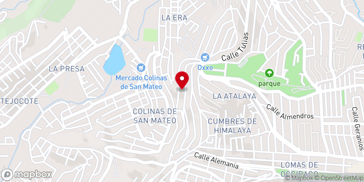 Map showing location of Comunidad De Fe Naucalpan