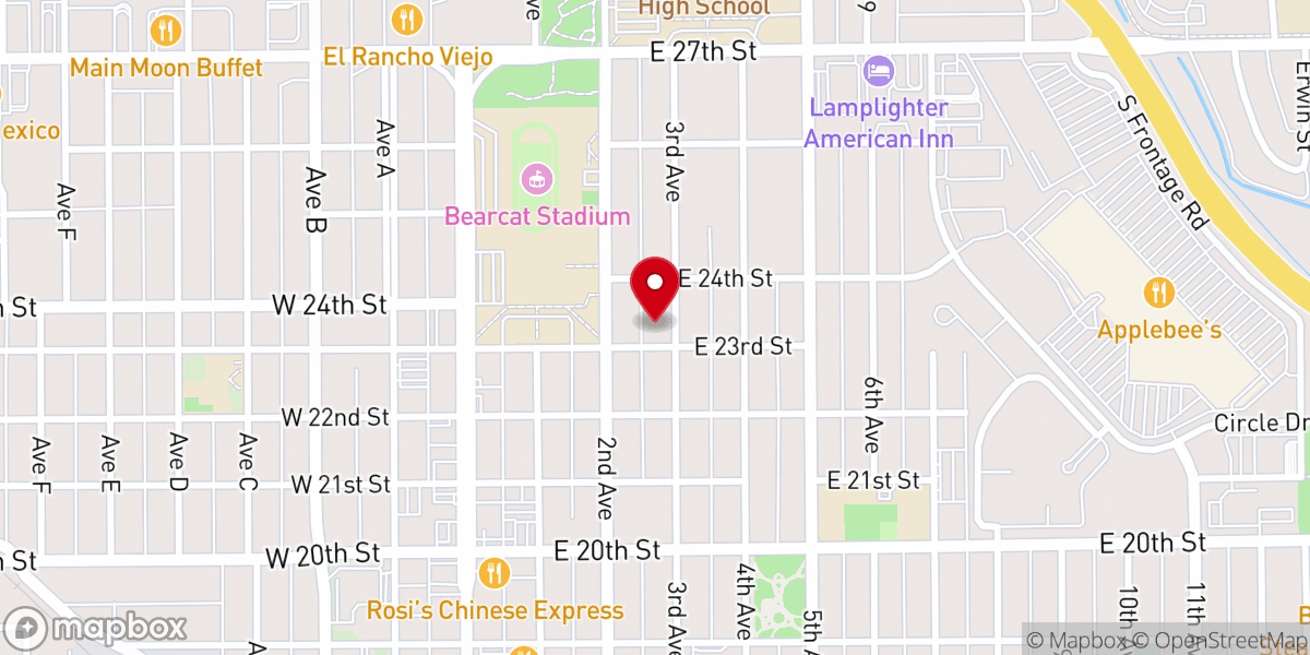 Map showing location of Saint Agnes Catholic Church, Scottsbluff