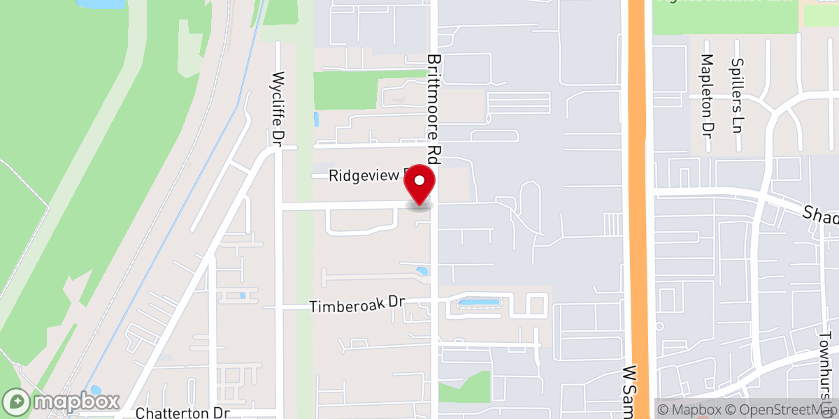 Map showing location of Iglesia Cristiana Castillo del Rey - Houston