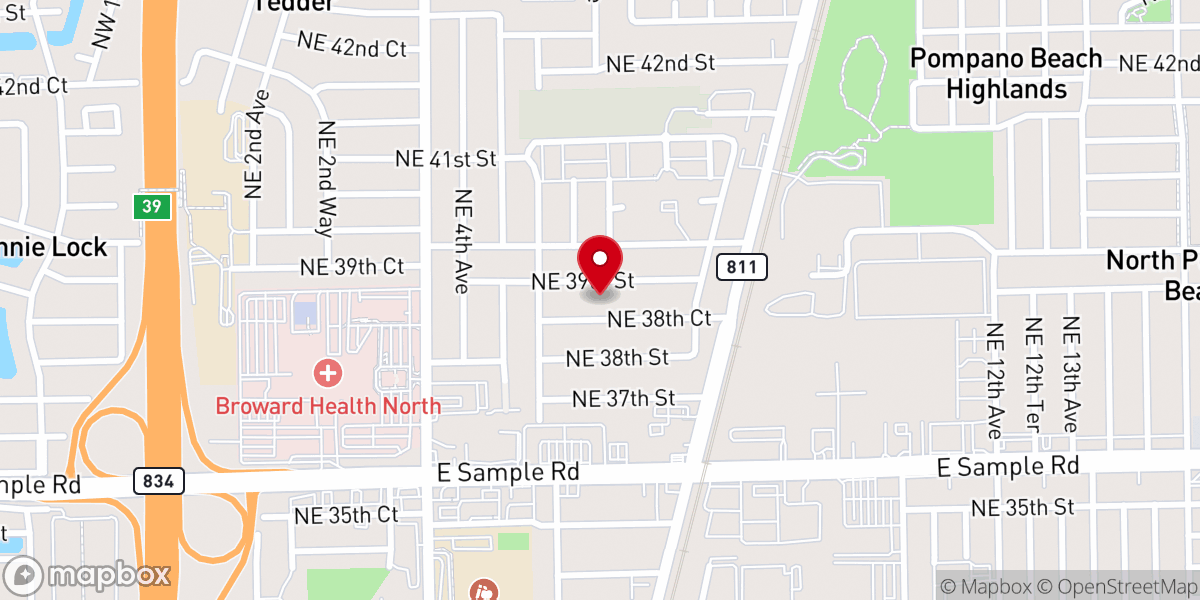 Map showing location of Tabernacle of the Holy Ghost Ministries