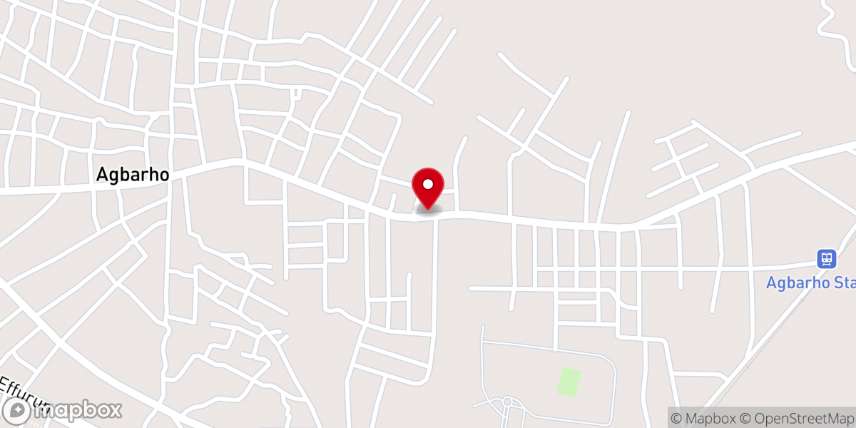 Map showing location of Living Faith Church (Winners Chapel), Uwhrughelli Road