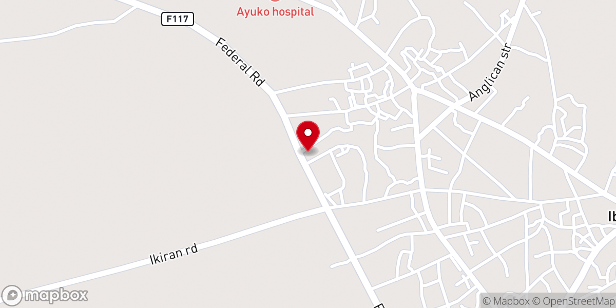 Map showing location of Deeper Life Bible Church (Bethel District)