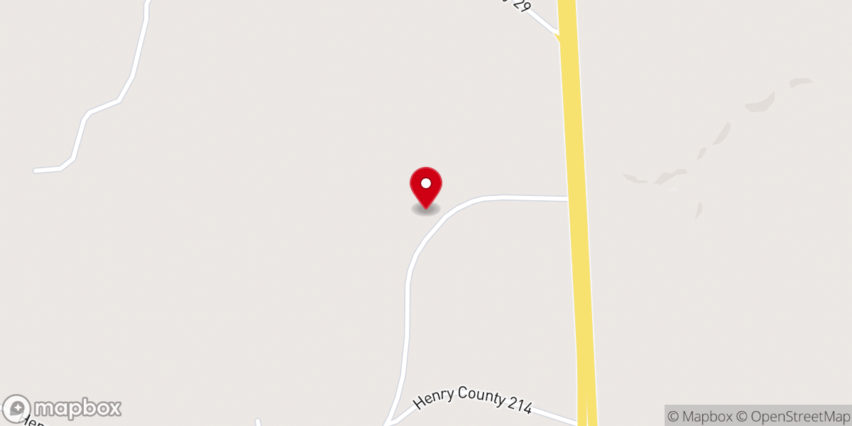 Map showing location of Sardis Baptist Church