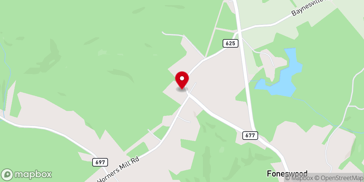Map showing location of Ephesus Christian Church
