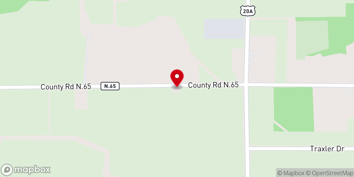 Map showing location of Madison Church
