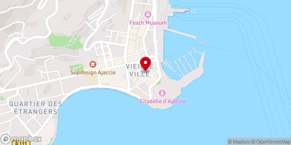 Map showing location of Maison Bonaparte - Casa Buonaparte