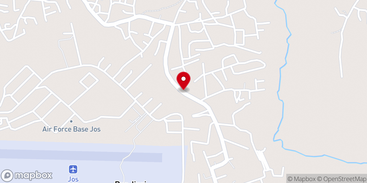 Map showing location of Living Faith Church KWANG