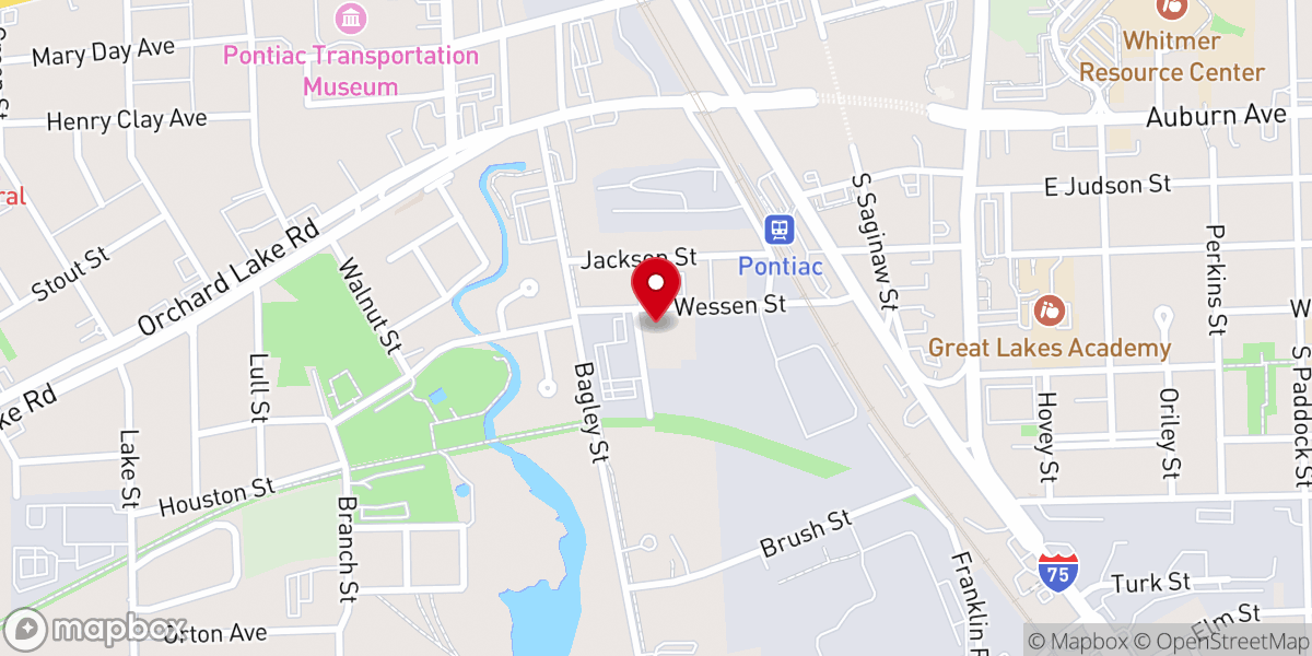 Map showing location of Trinity Missionary Baptist Church
