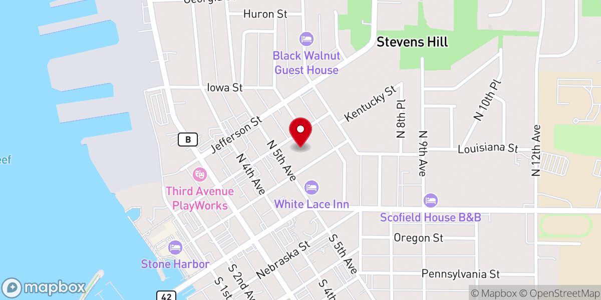 Map showing location of St Joseph's Catholic Church
