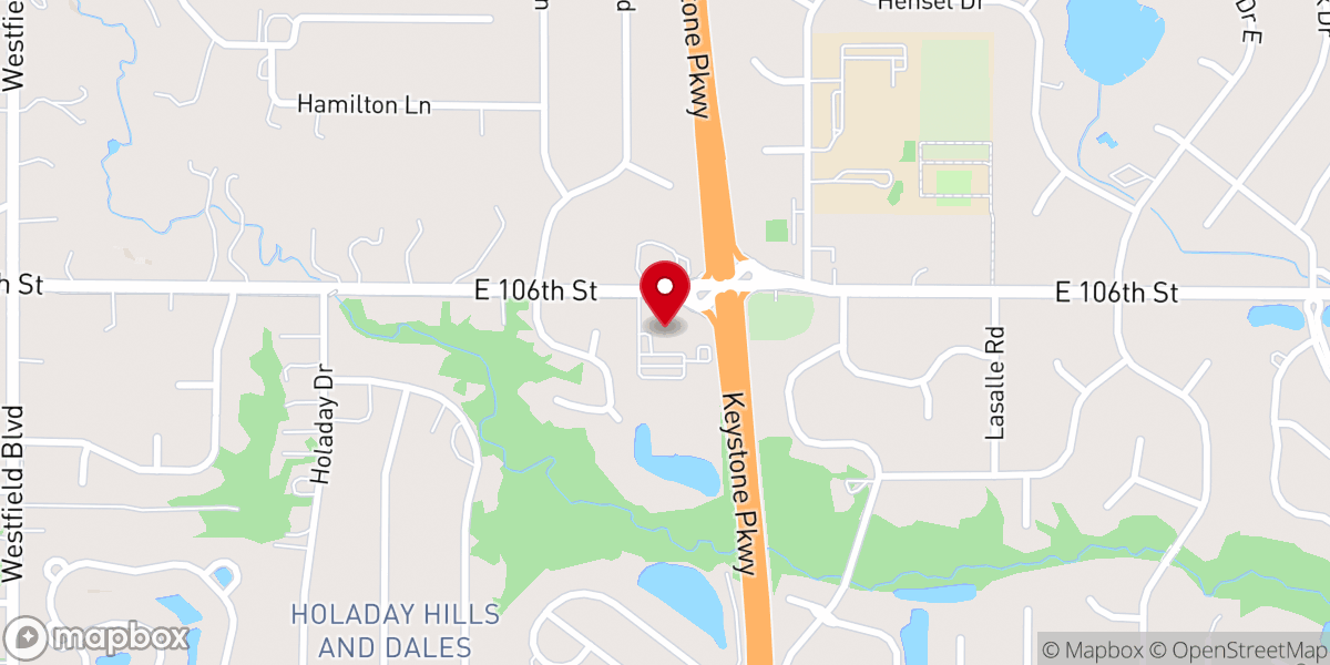 Map showing location of King of Glory Lutheran Church