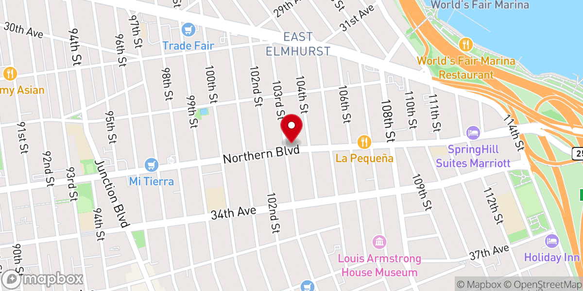 Map showing location of Calvary Apostolic Church